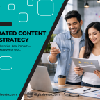 User Generated Content (UGC) marketing concept showing customers creating authentic brand content to build trust and engagement