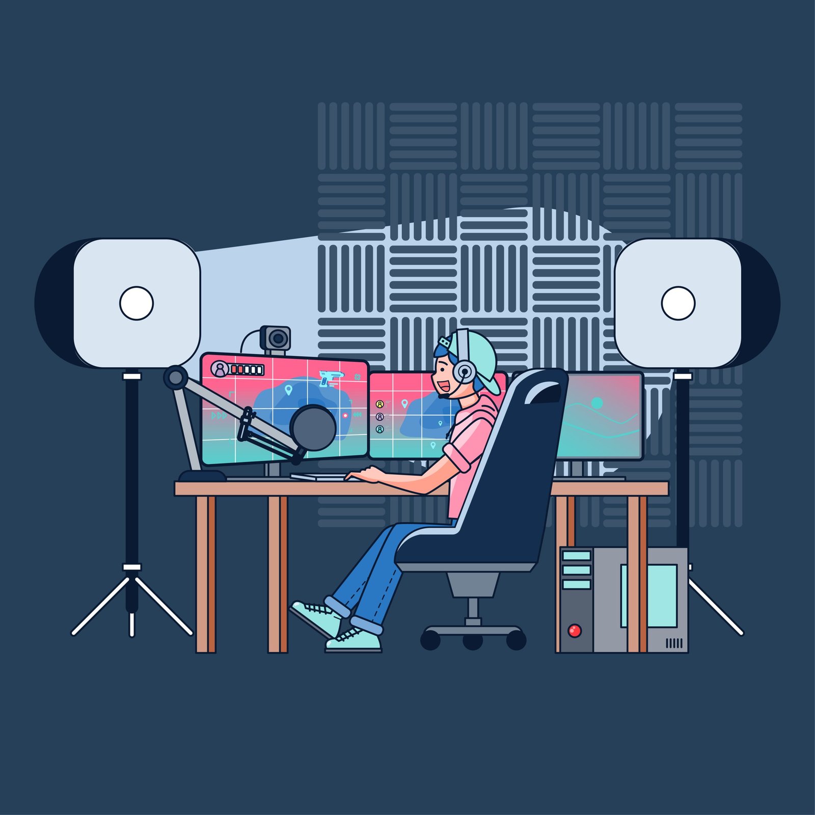 Professional video team